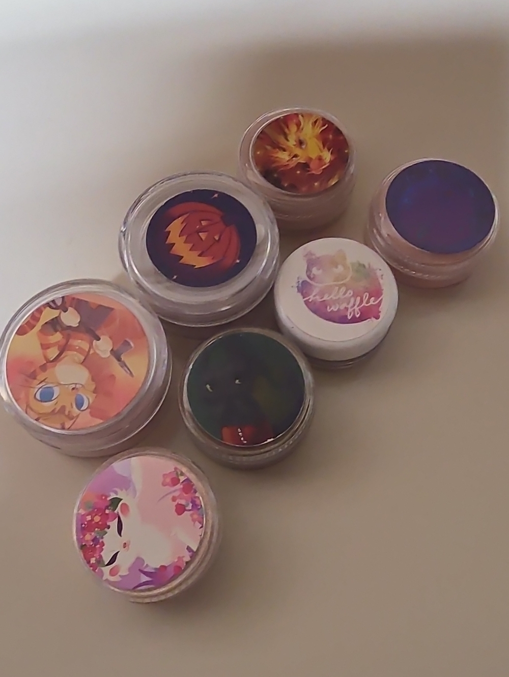 Hello Waffle Indie Makeup Cosmetics Lot 2010's Kitten Cat Themed